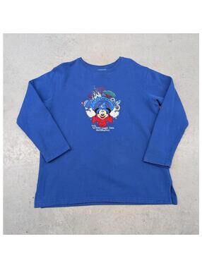 Vintage Disney "Where Magic Lives" Blue Fleece sweater